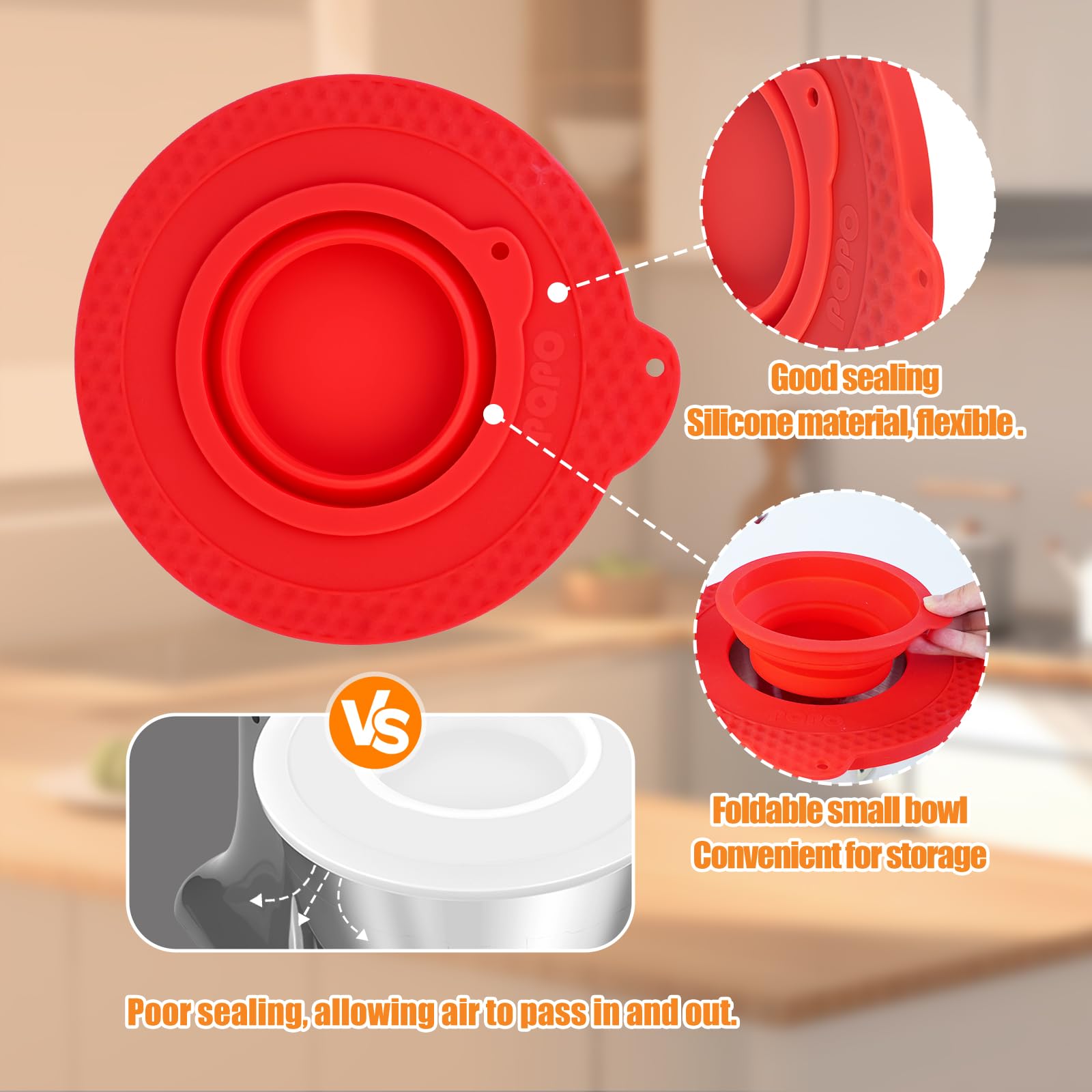 PQPO tapa compatible con modelos KitchenAid de 4.5-5 cuartos para uso diario.