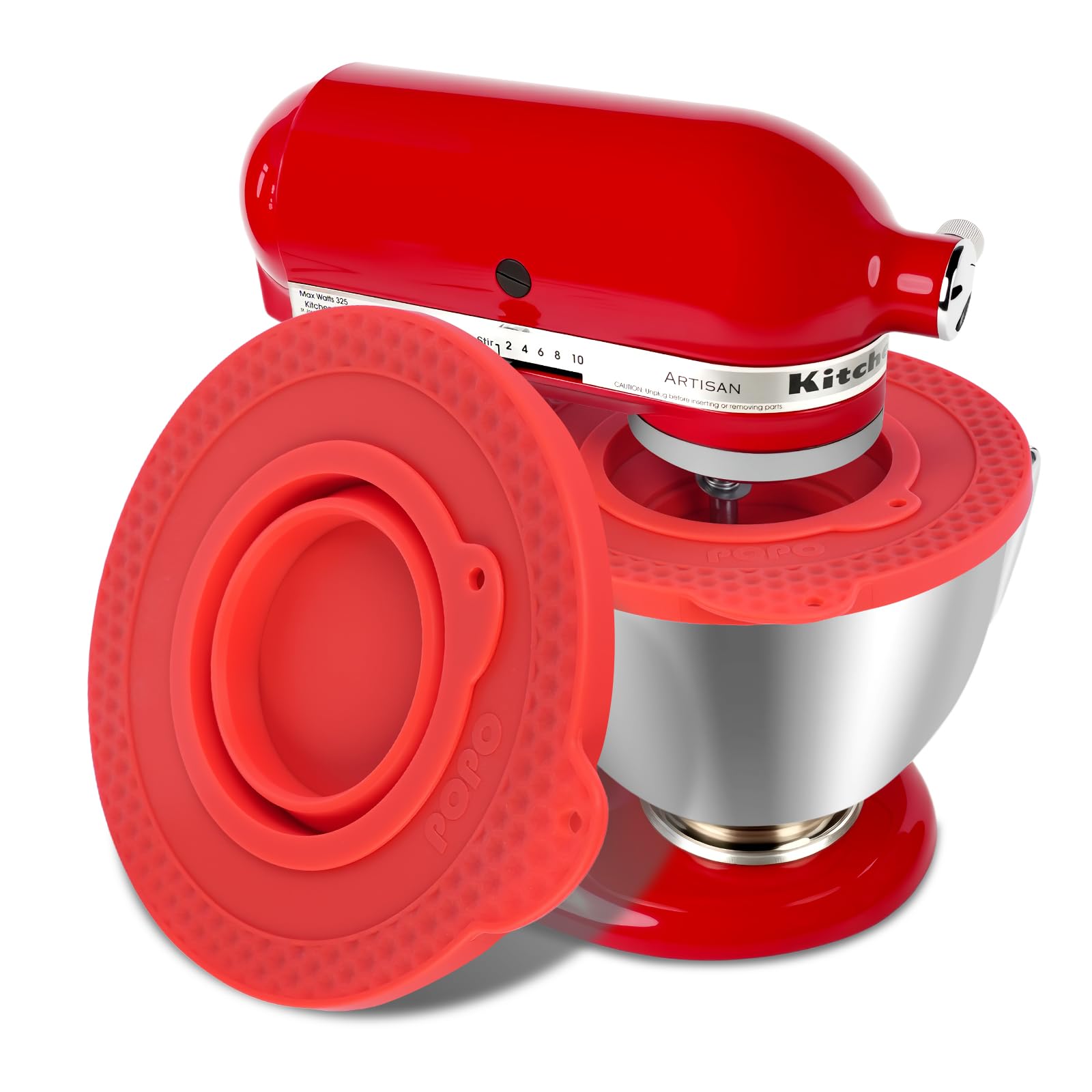 PQPO regalo de cocina en rojo, ideal para aficionados a la repostería.