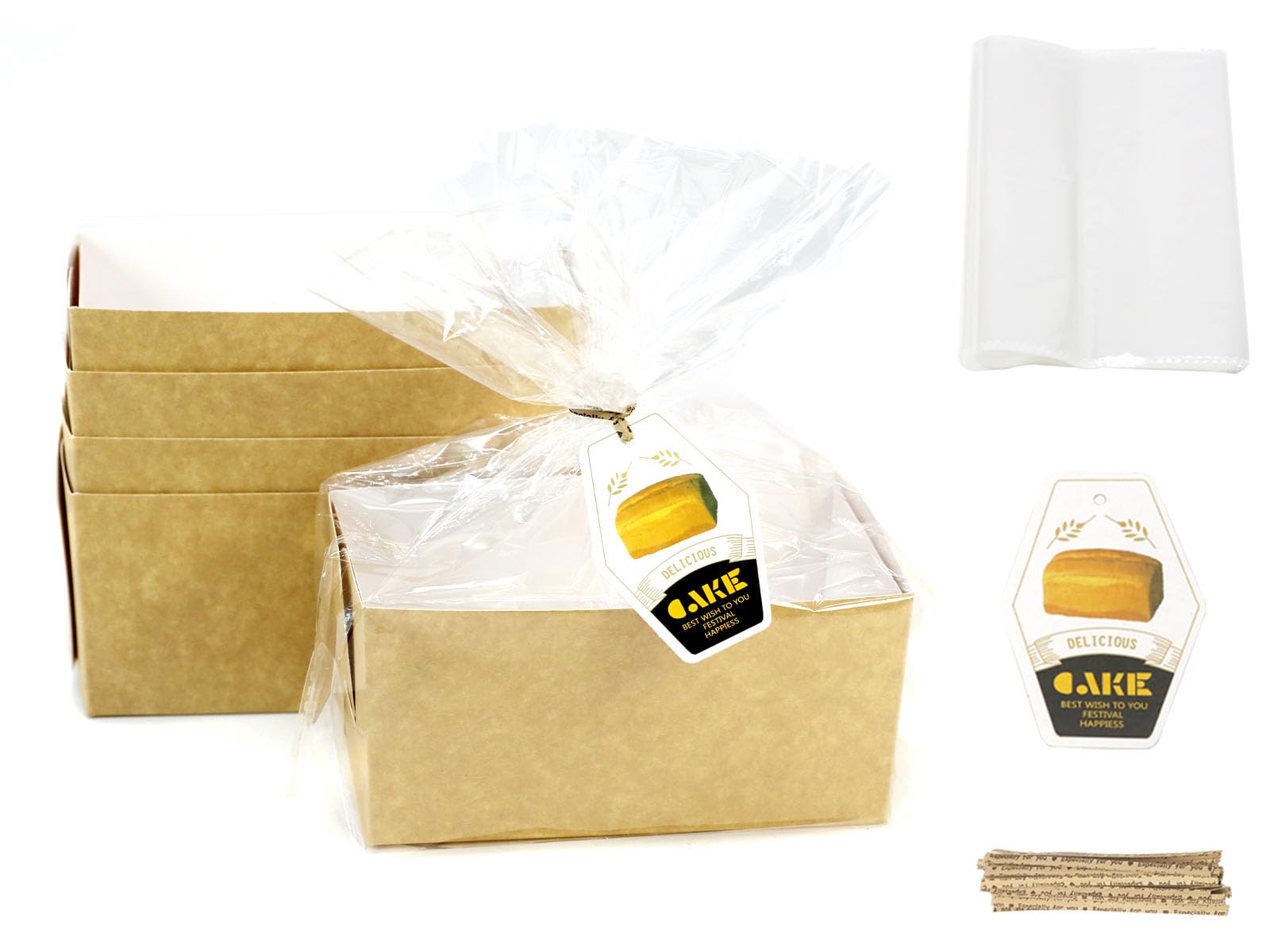 PQZKLDP bandeja desechable para pan, ideal para hornear y exhibir