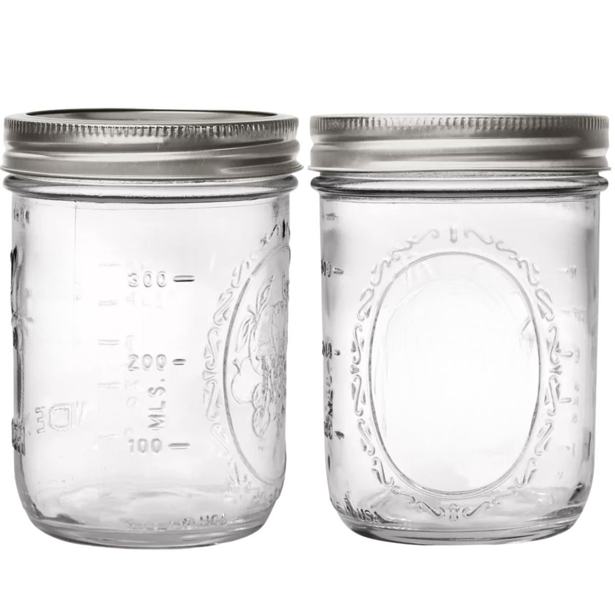 PR1M3 tarros de conserva de boca ancha 16 oz para almacenamiento claro y seguro.