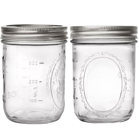 PR1M3 tarros de conserva de boca ancha 16 oz para almacenamiento claro y seguro.