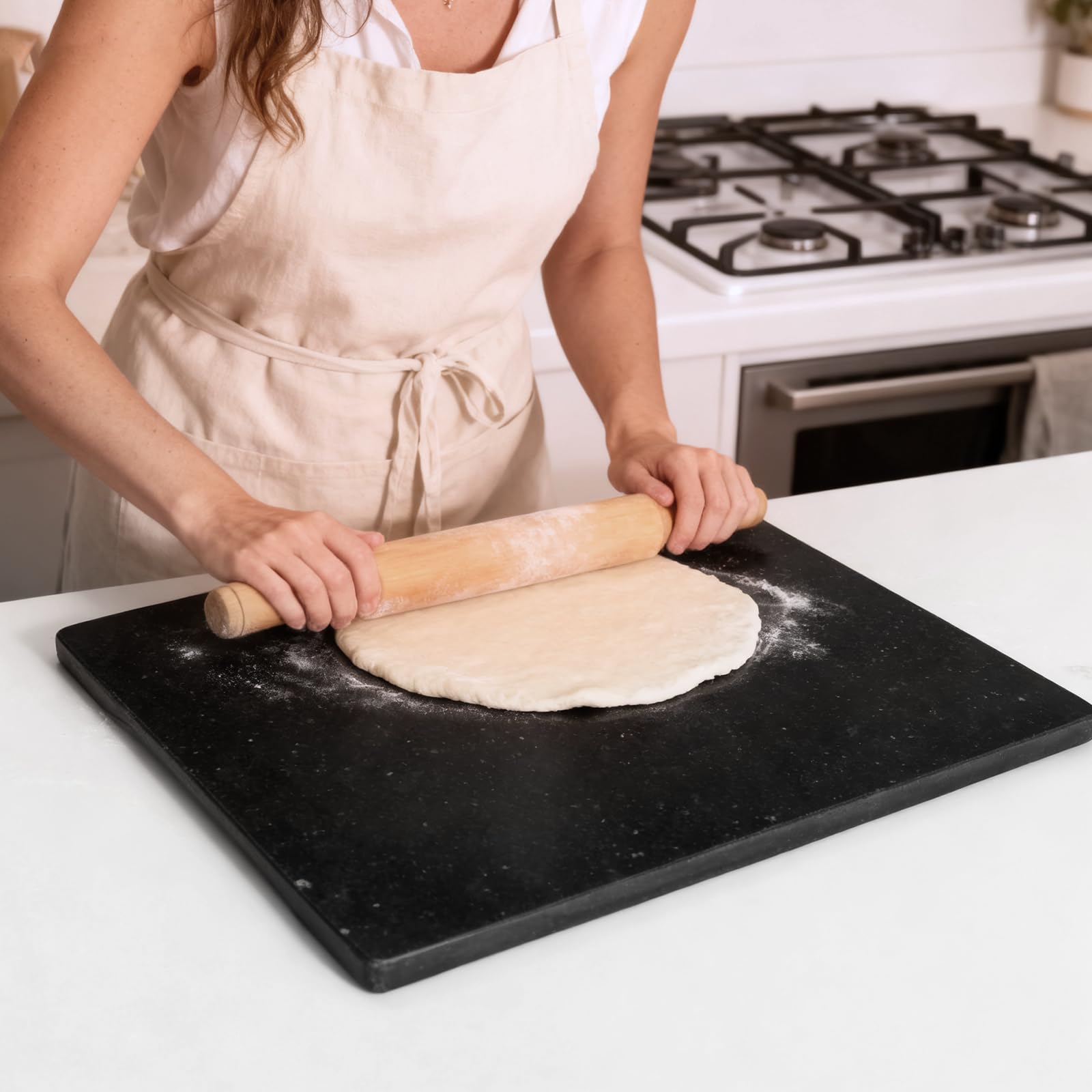 Presentación elegante de alimentos con la tabla Pracfit.