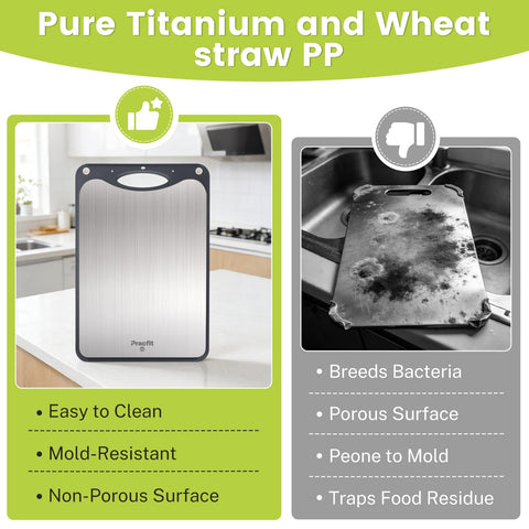 Tabla Pracfit doble cara, útil para carne y vegetales en una sola pieza.