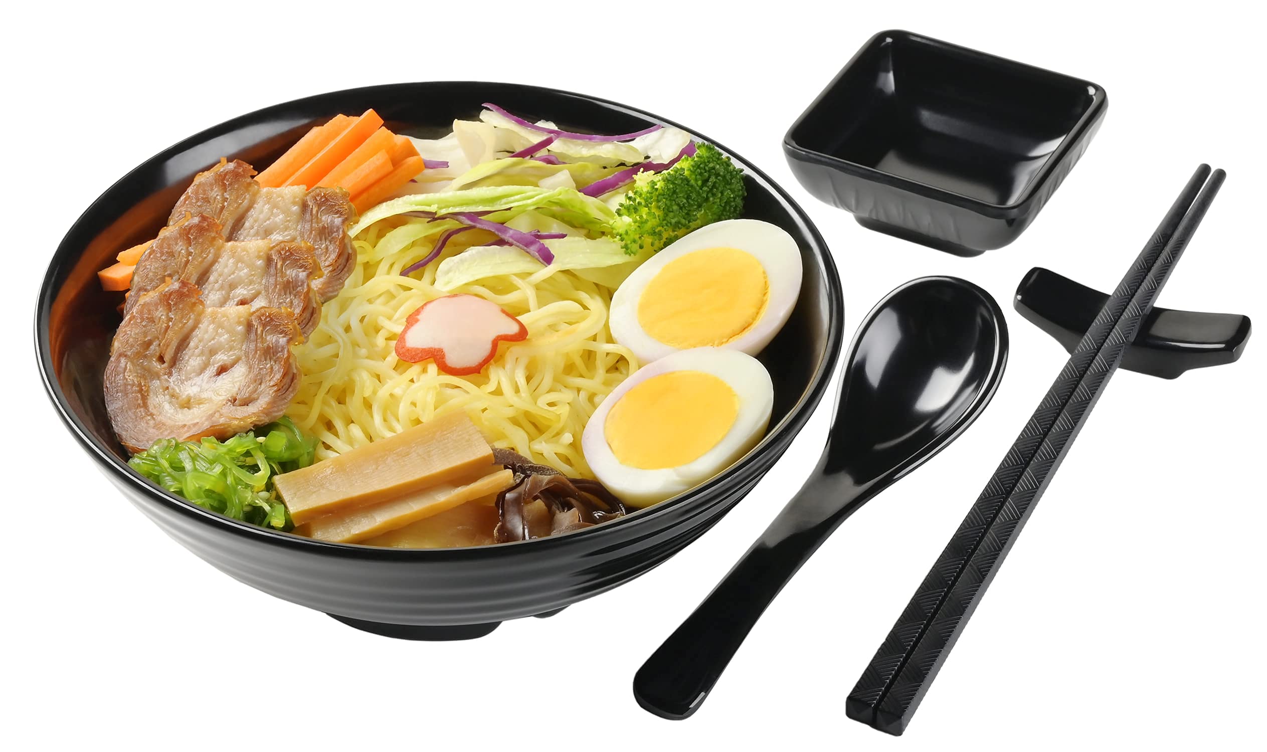 Practimondo conjunto ramen, diseño compacto para cocina y mesa.