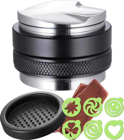 Practimondo prensador 53mm con base para distribución uniforme en la extracción