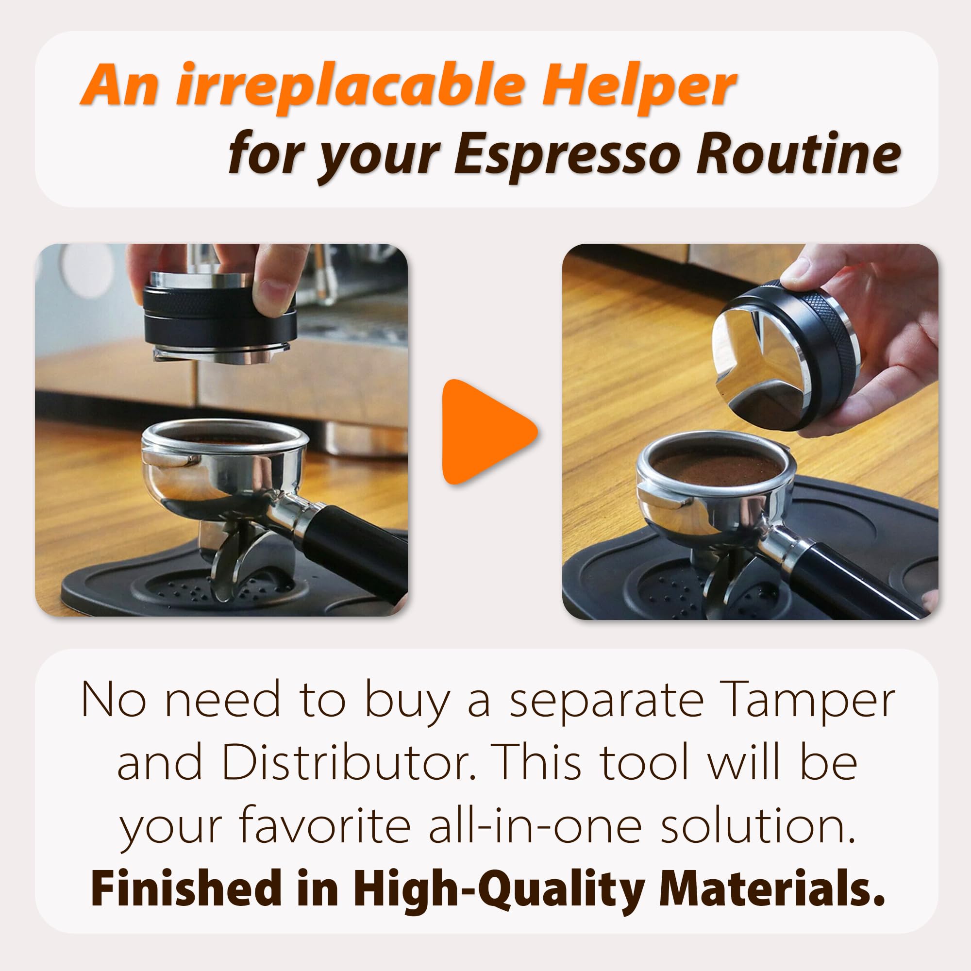 Compatibilidad con Breville 54mm para portafiltros populares