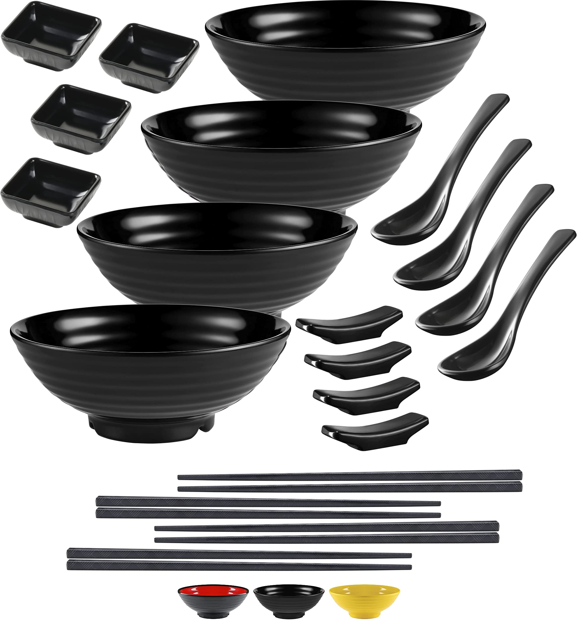 Practimondo tazón ramen 32oz, apto para lavavajillas, ideal para porciones generosas.