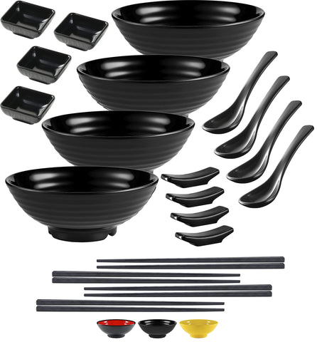 Practimondo tazón ramen 32oz, apto para lavavajillas, ideal para porciones generosas.