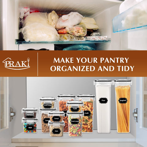PRAKI recipientes pequeños de 0,8 L para especias y snacks.