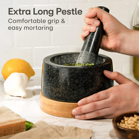 Praknu mortero-pilon especias molidas con mayor sabor y control.