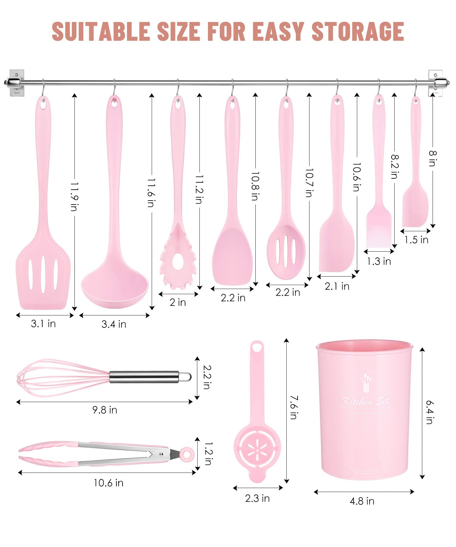 Pranski tenedor para pasta de silicona, ideal para servir platos sin rayar.