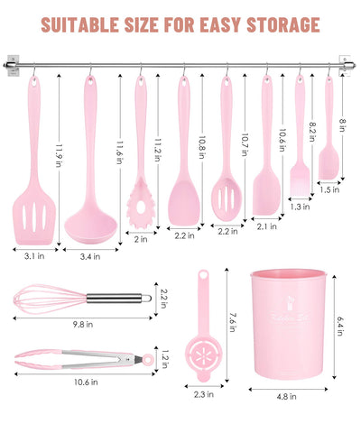 Pranski tenedor para pasta de silicona, ideal para servir platos sin rayar.