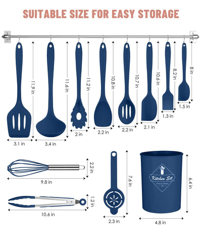 Pranski: tenedor para pasta de silicona, evita rayar sartenes antiadherentes
