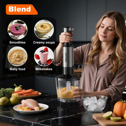 Prasky picadora 500 ml para cortar verduras rápida y limpia