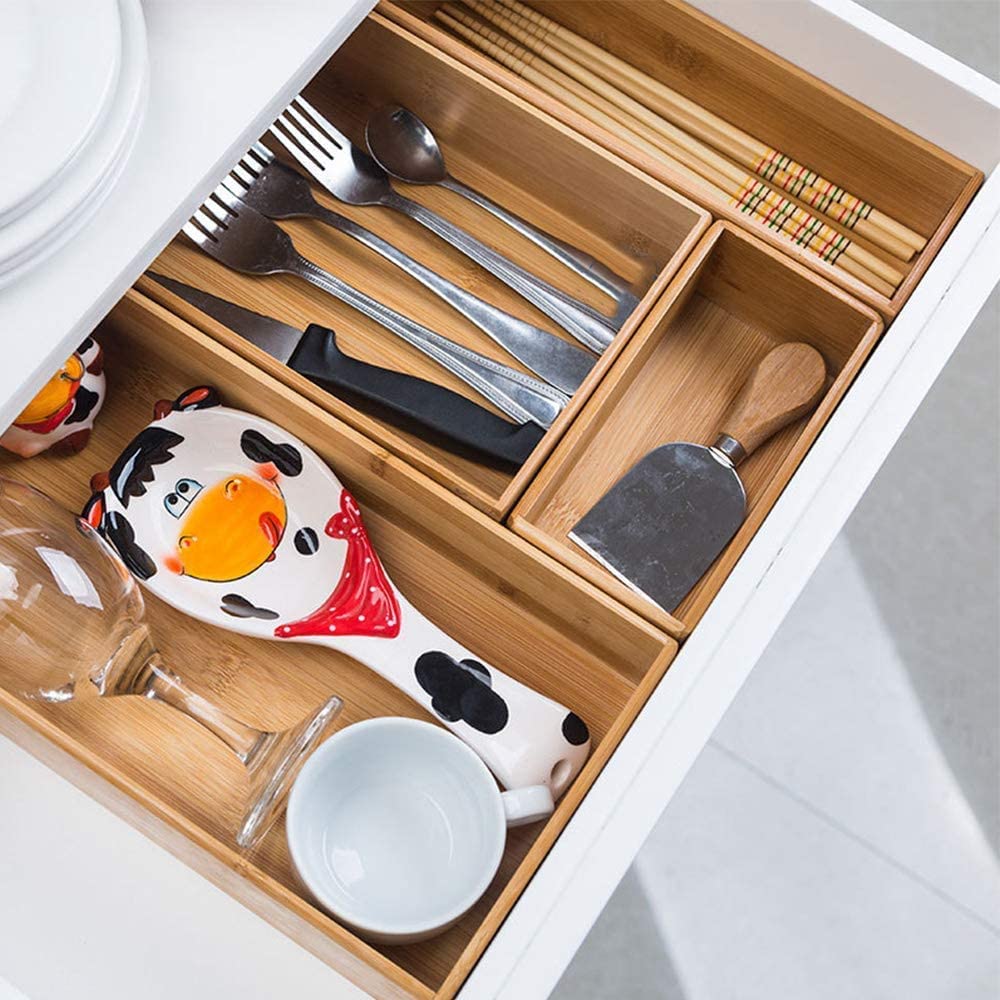 PRATIQUE organizador de cajón para maquillaje, bolsitas y pintalabios ordenados.