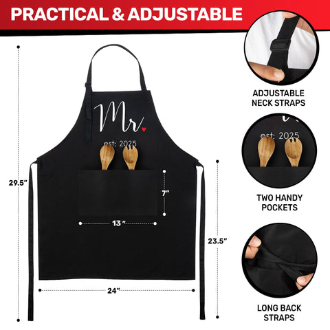 Prazoli delantales uso en cocina y parrilla: protege la ropa durante la preparación.