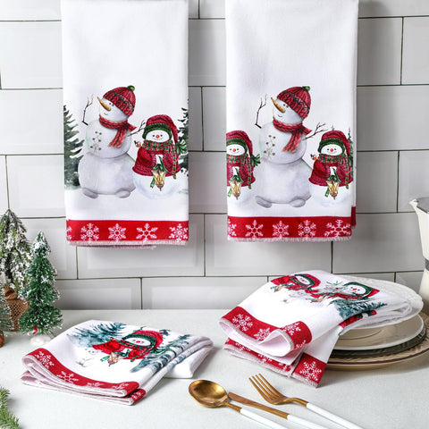 Toalla Preboun con árbol navideño, ideal para secar manos y mantener orden