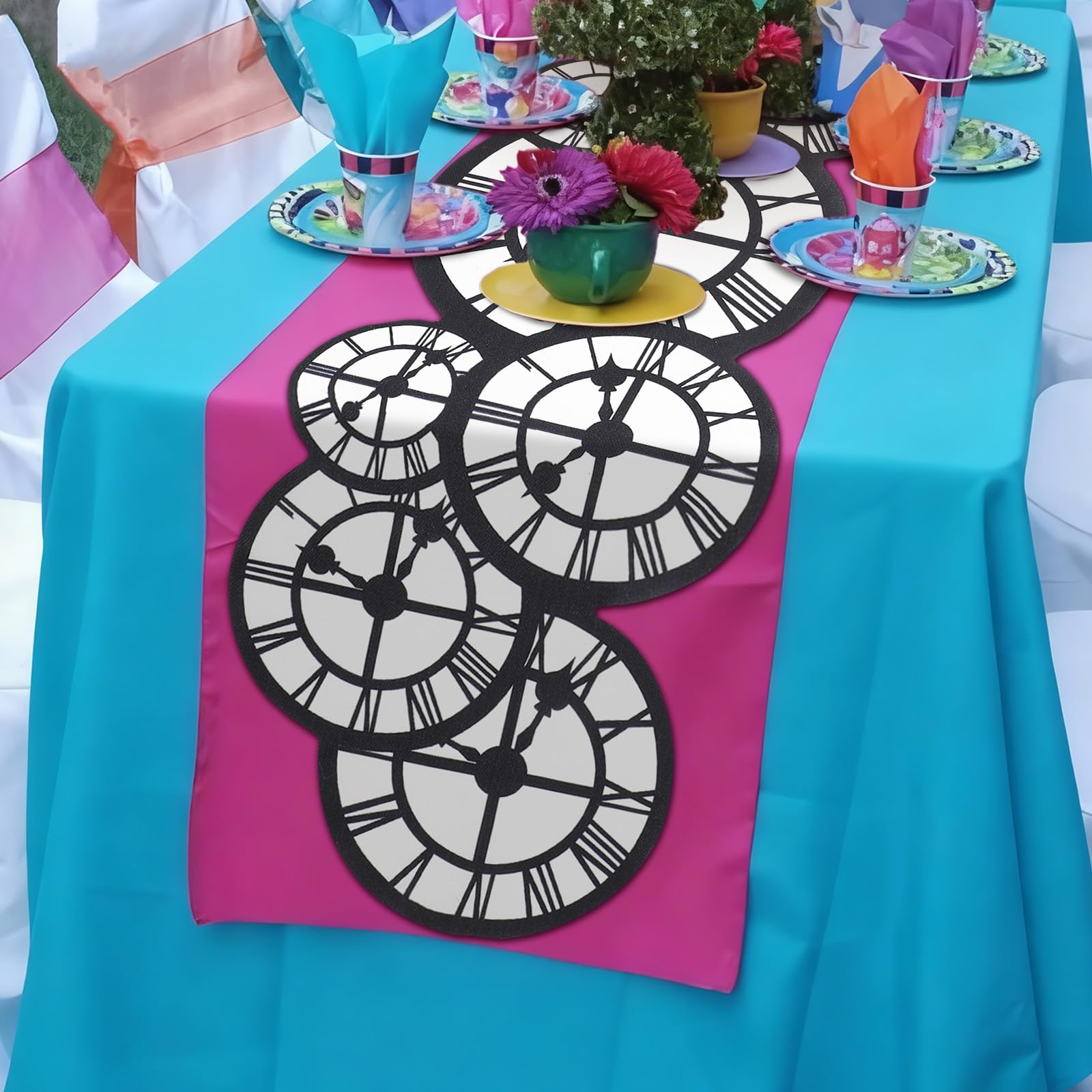 Diseño de fiesta de té de Preboun, detalle decorativo que realza la ambientación de la mesa.