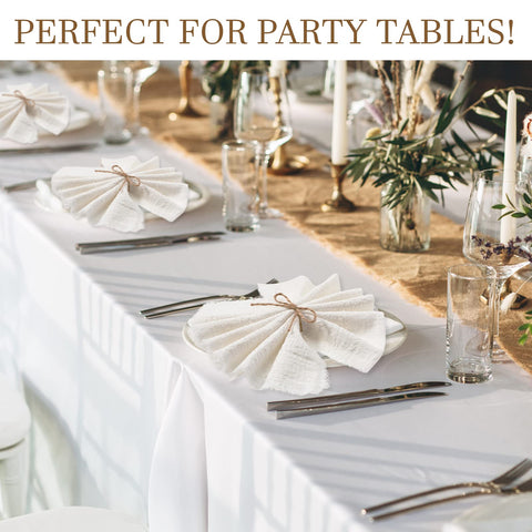 Conjunto de 24 servilletas Preboun para bodas.