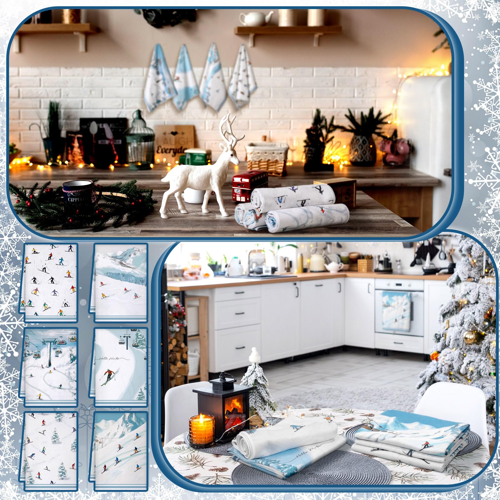 Toalla de cocina Preboun con tema resort, decorativa y absorbente.