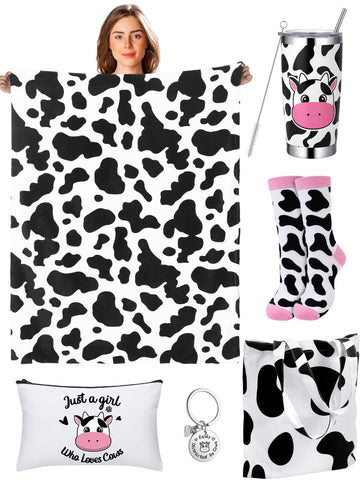Preboun vaso aislado 20 onzas con diseño vaca para bebidas