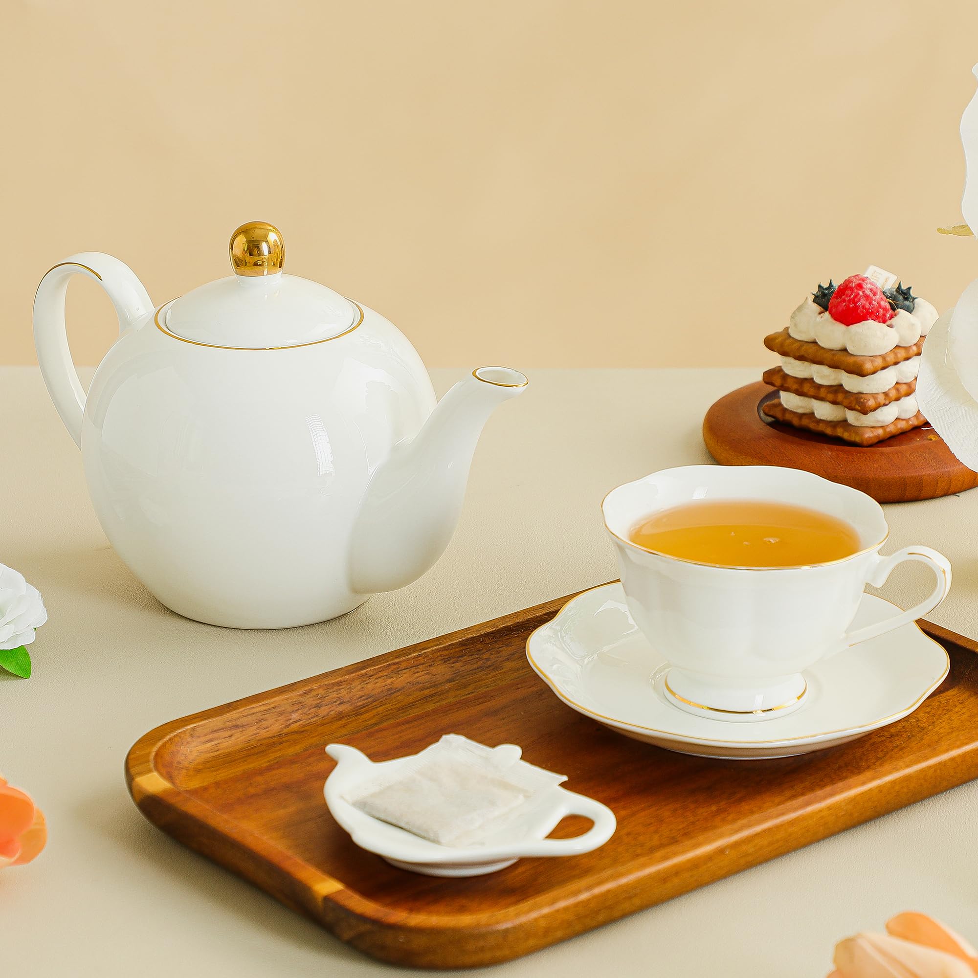 PRECITIME estilo ideal para fiesta del té, decoración elegante en la mesa.