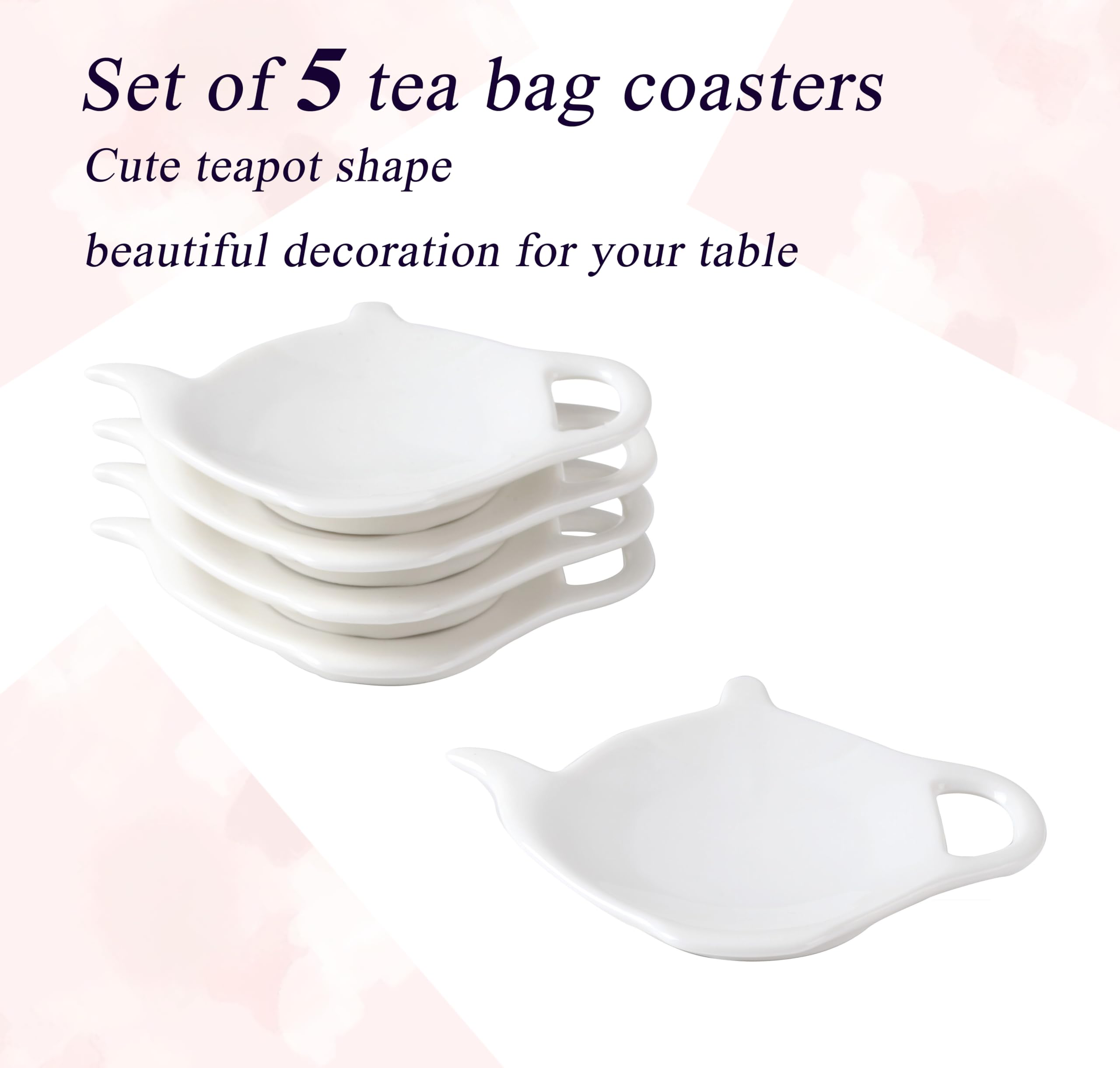 PRECITIME platito para bolsitas de té usadas, ayuda a mantener la mesa limpia.