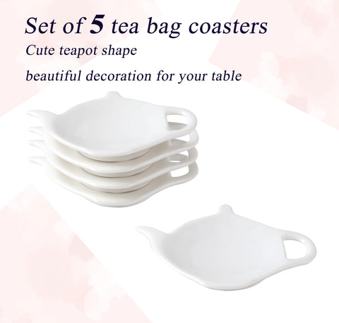 PRECITIME platito para bolsitas de té usadas, ayuda a mantener la mesa limpia.