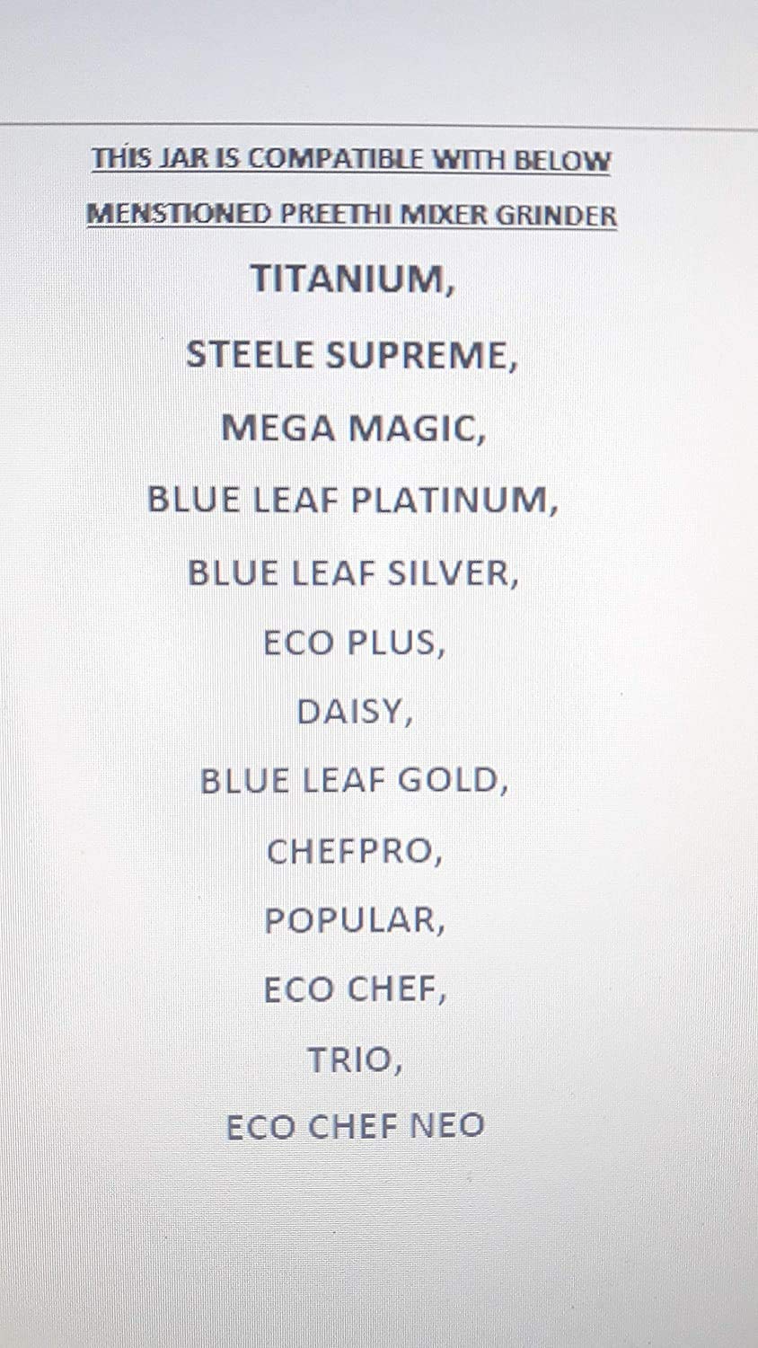 Preethi: compatibilidad con Eco Twin, Eco Plus, Eco Chef y Blue Leaf para uso versátil