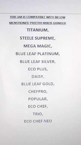 Preethi: compatibilidad con Eco Twin, Eco Plus, Eco Chef y Blue Leaf para uso versátil