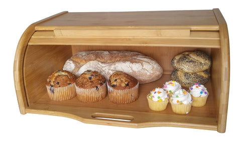 PremiumPresents panera con tapa rodante, diseño clásico para mostrador