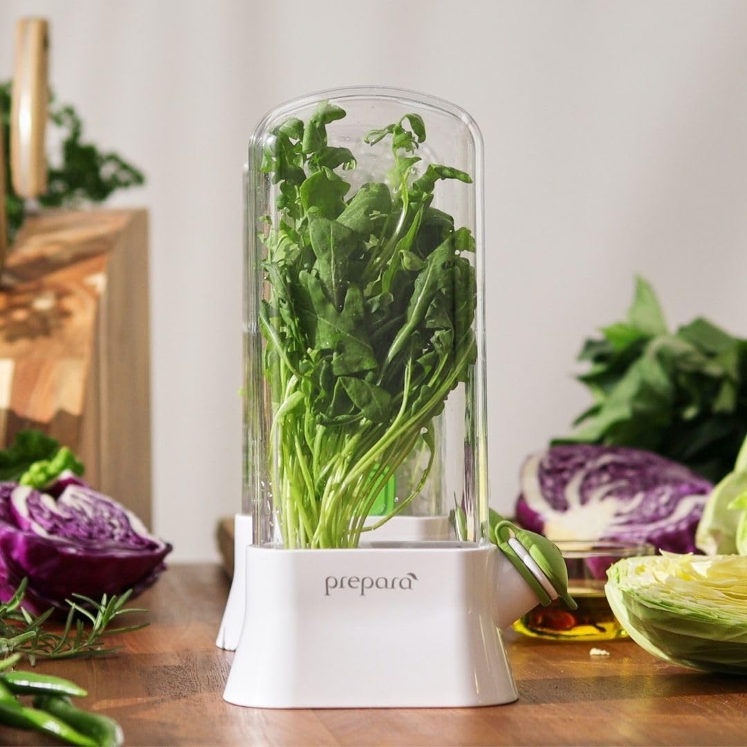 Invernadero de cristal de Prepara Herb Savor Eco conserva aroma y frescura.