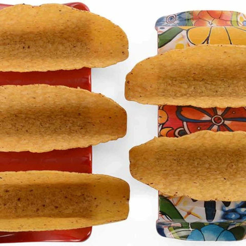 Prepara Taco Holder resistente y fácil de limpiar, ideal para cenas informales.