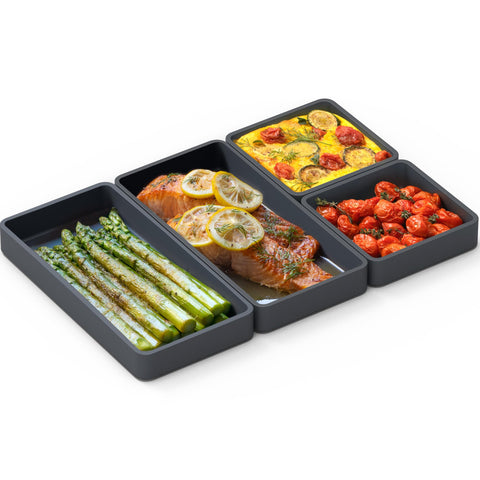Prepd divisores de bandeja de silicona original para porciones separadas.