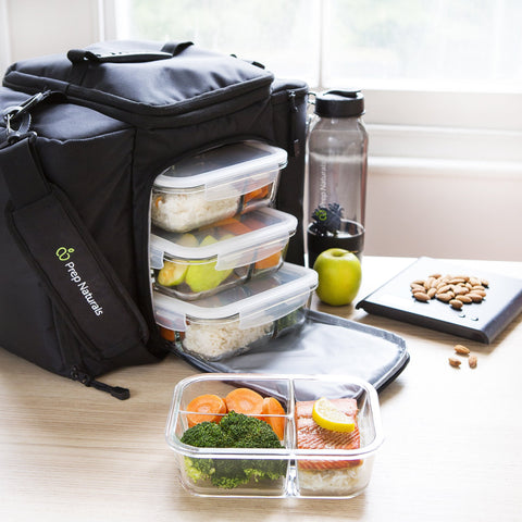PrepNaturals borosilicato resistente soporta temperaturas extremas para cocinar y recalentar.