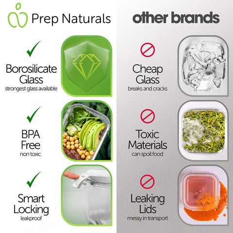 PrepNaturals: tapas herméticas de vidrio que conservan frescura y aromas.