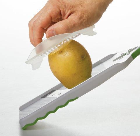 PrepSolutions mandolina verde con cuchillas inox para rebanadas duraderas