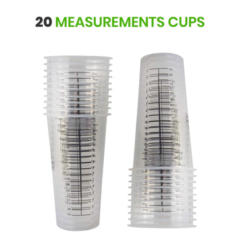 PrepStor tazas de medición versátiles para resina y repostería.