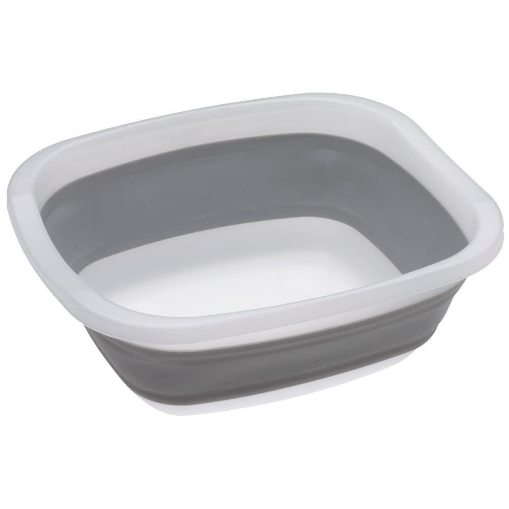 Balde plegable PrepWorks para lavado en la cocina, práctico y compacto.