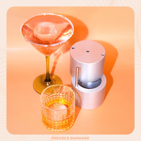 Pinzas acero inoxidable Pressice Barware para servir sin derrames.