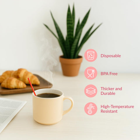 Prestee diseño rojo clásico para tazas de hasta 12 oz.