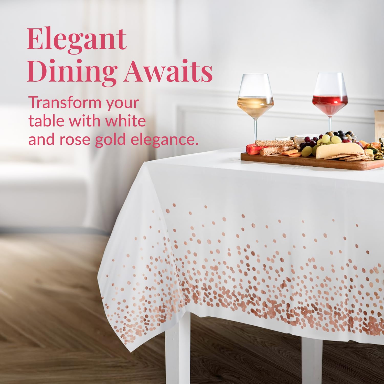 Mantel rectangular 54x108 de Prestee, protección impermeable para mesa.