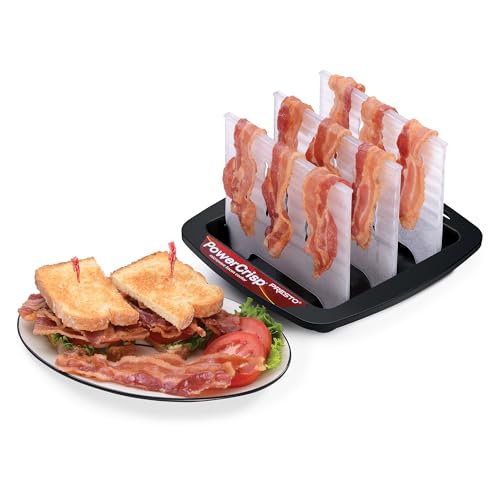 Presto 05101: bandeja drenaje separa la grasa del tocino.