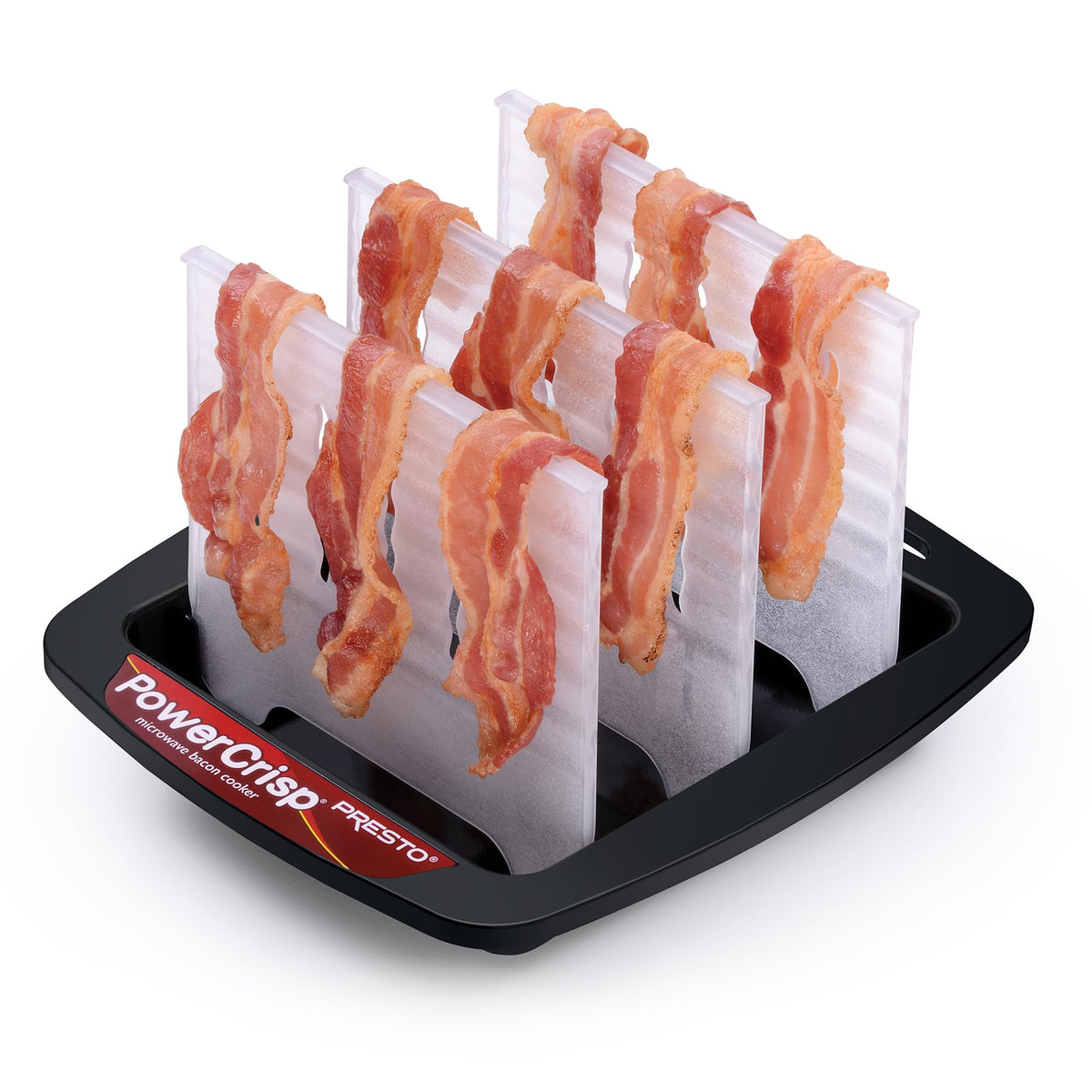 Presto 05101: base profunda recoge grasa para tocino más limpio.