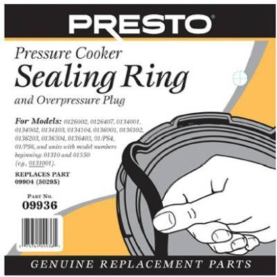 Anillo de sellado Presto para olla a presión, enfoque en sellado seguro y uso versátil.