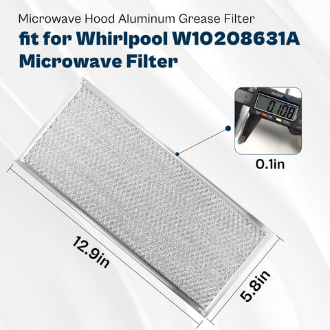 prime&swift filtro grasa microondas 13x6: compatible con Maytag para instalación sencilla