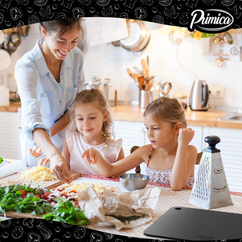 Primica Pizza Steel XL: borde dorado y crujiente en pizza horneada