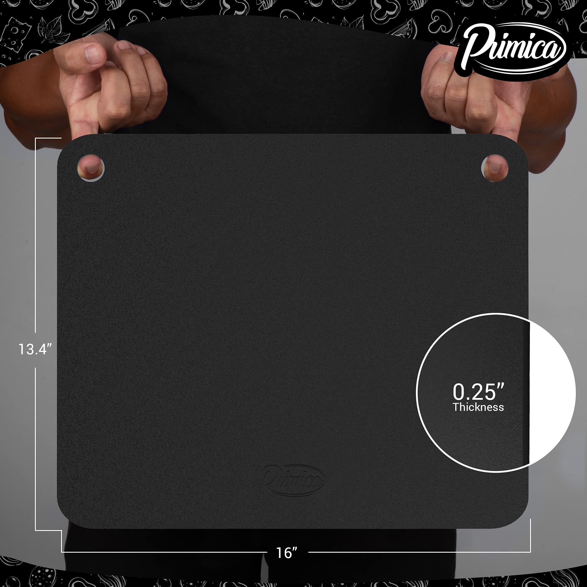 Primica Pizza Steel XL: construcción de acero sólido para uso profesional casero