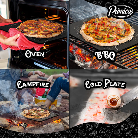 Primica Pizza Steel XL: uso rápido en horno para cena en minutos