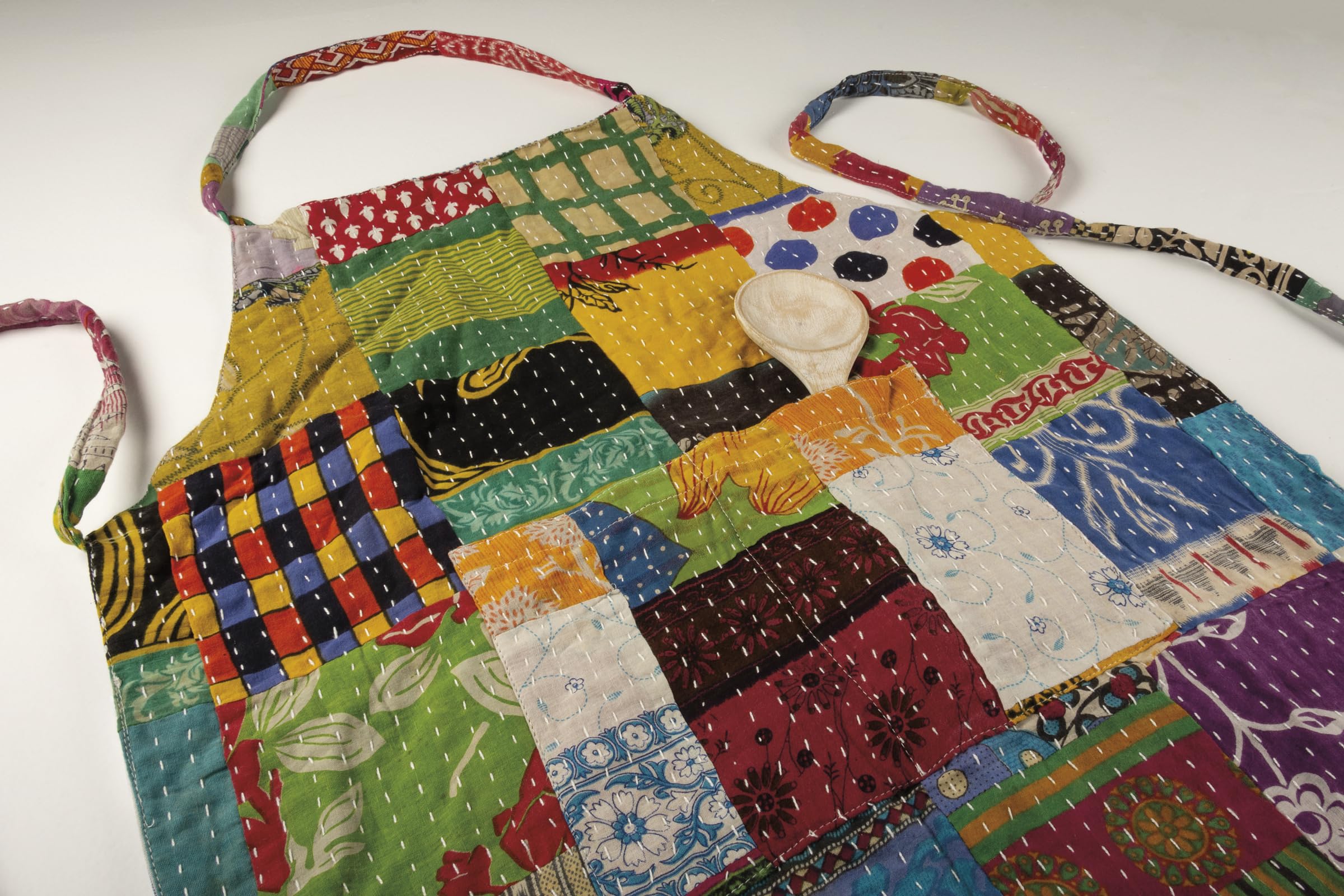 Primitives by Kathy delantal Kantha, tiras ajustables para un ajuste cómodo